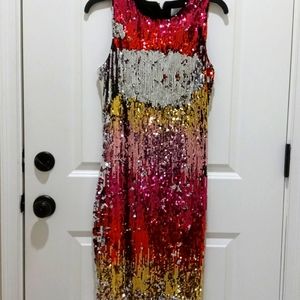 Belle Badgley Mischka Changeable Sequin Dress